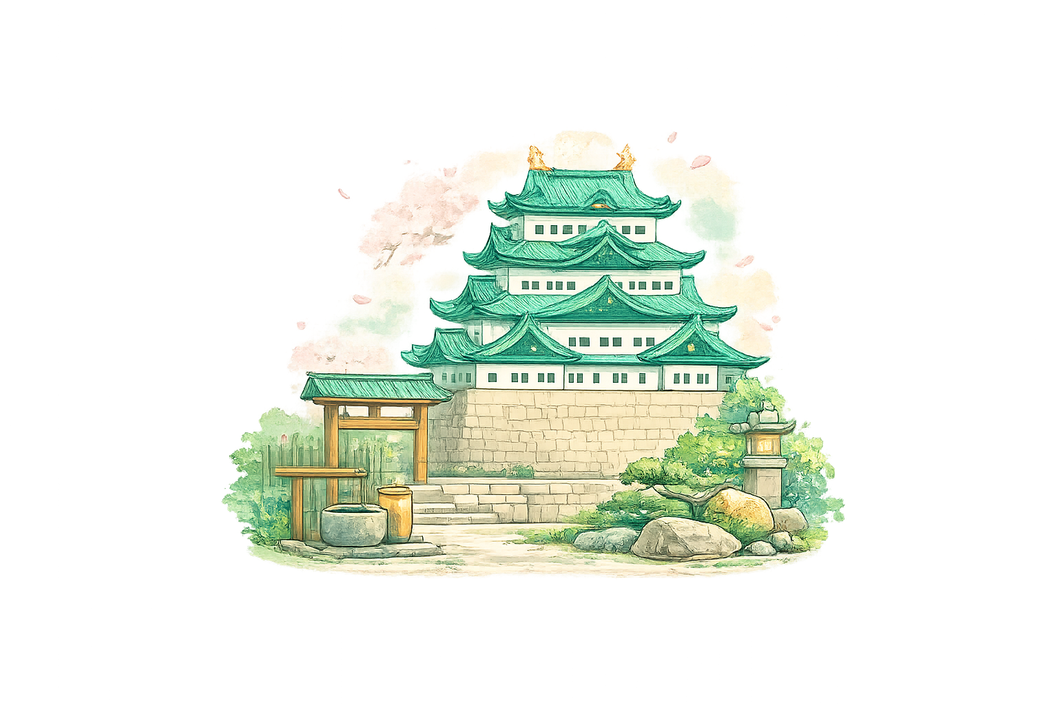 文化集積ゾーン形成を表すイラスト